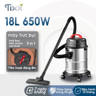 TIXX máy hút bụi công nghiệp 18L 650W máy hút bụi chân không máy hút bụi thùng khô ướt và thổi gió
