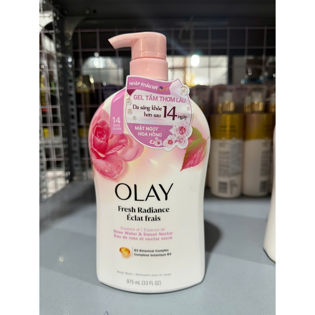 Sữa tắm Olay B3 Giúp Trắng Da, Mờ Thâm 650ml, 975ml