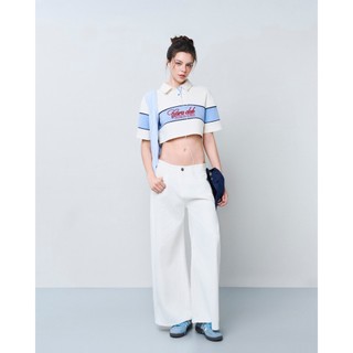 CARA Áo thun nữ Ashlyn dáng croptop tay ngắn phối cổ năng động