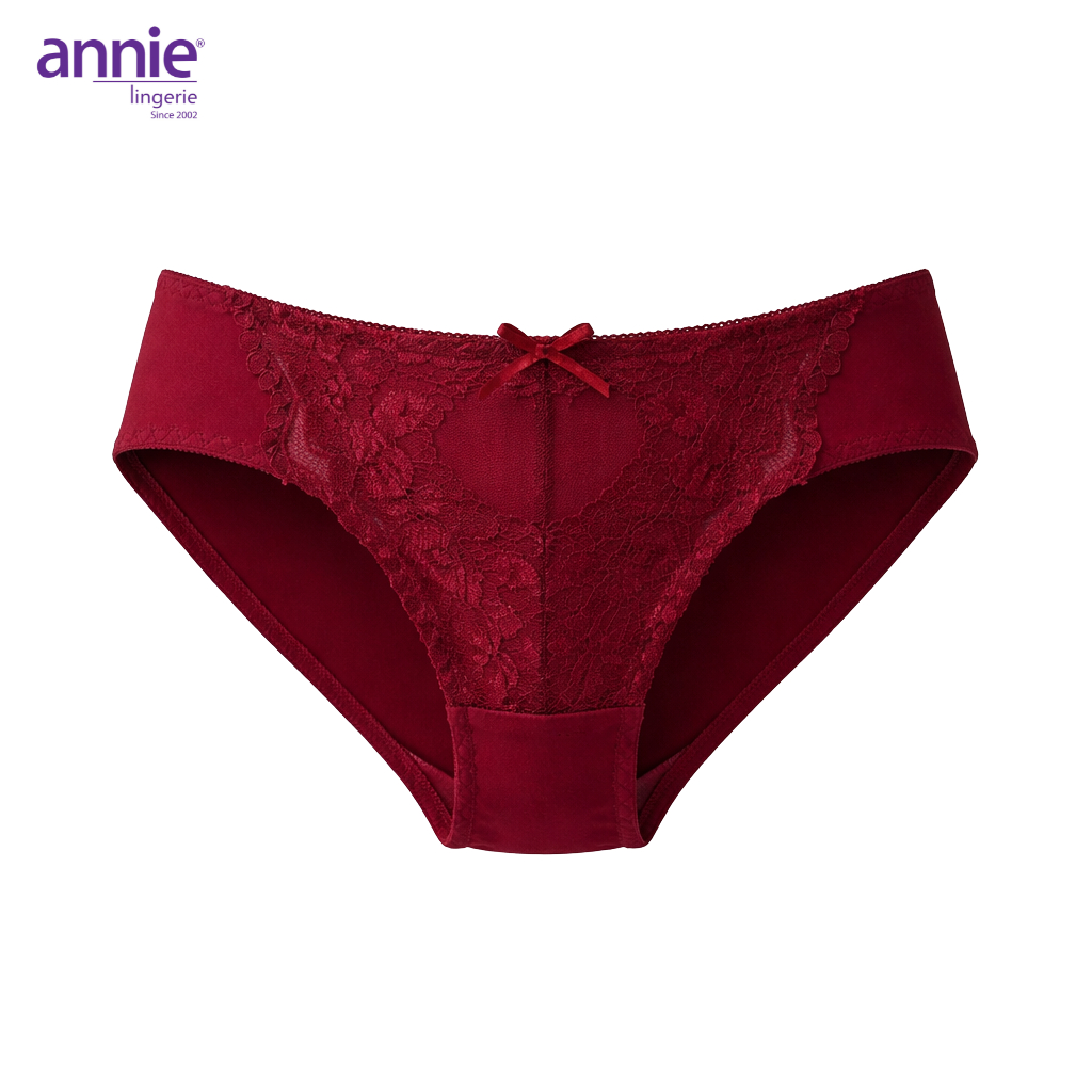 Combo 3 Quần Lót Quần Sịp Nữ annie QE 2137 Phối Ren Hoa Sang Trọng Chất Liệu Cotton Co Giãn 4 Chiều