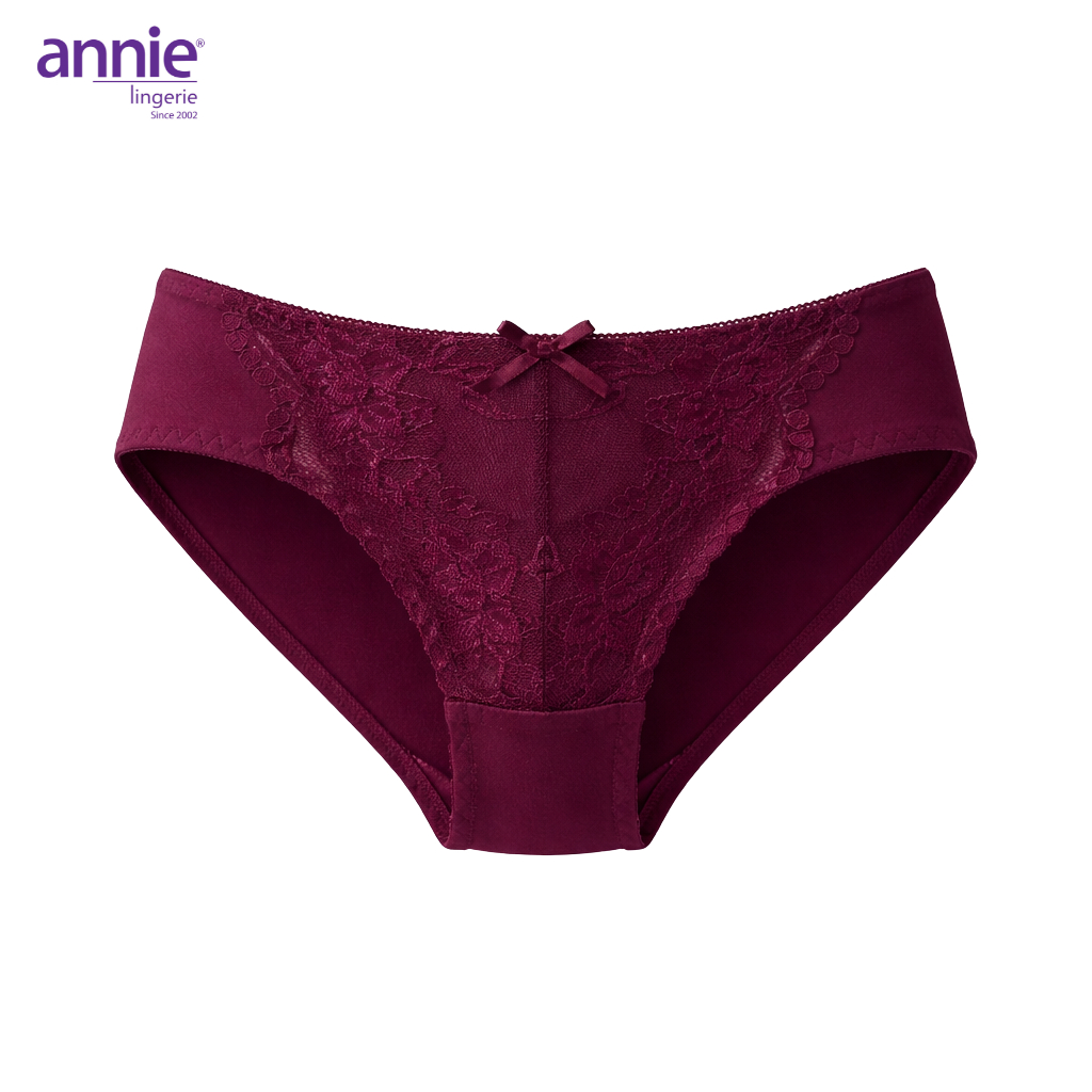 Combo 3 Quần Lót Quần Sịp Nữ annie QE 2137 Phối Ren Hoa Sang Trọng Chất Liệu Cotton Co Giãn 4 Chiều