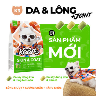 [MUA 5 TẶNG 10] Hạt Chó Keepo K3 Combo 5 Gói 1KG, Da và Lông Chăm Sóc Răng Miệng Cải Thiện Xương Khớp