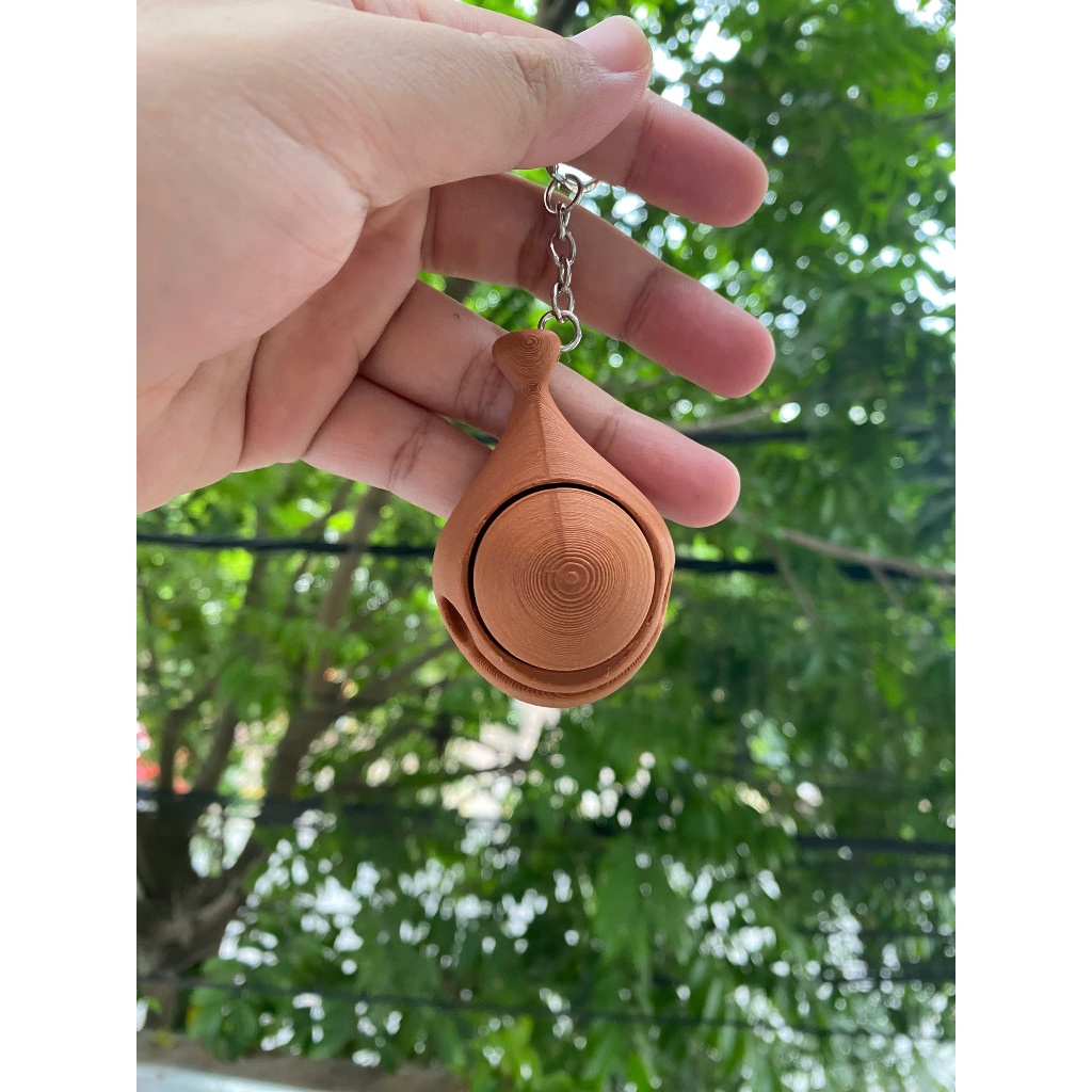 Móc Khoá Clicker Gõ Mõ - Móc Khoá Clicker Tích Đức - Móc Khóa Treo Balo Túi Xách,Đồ Chơi Giảm Stress - Nhựa Sinh Học PLA