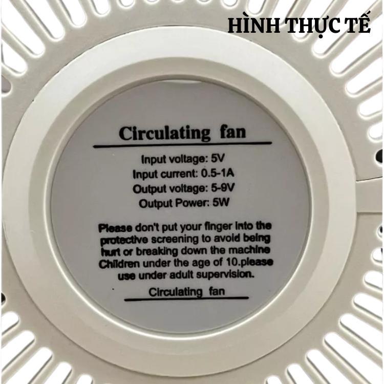 Quạt đẻ bàn tích điện 3 chế độ gió mạnh pin trâu dùng đến 6h liên tục