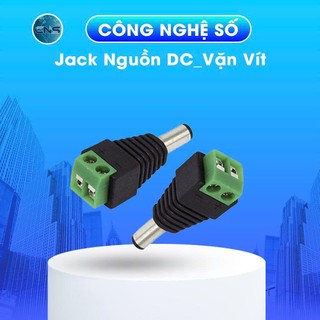 COMBO 5 CÁI Jack Nguồn DC_Vặn Vít Âm/Dương - Cổng Domino 2P - Jack nguồn camera âm - Đuôi cắm adapter âm