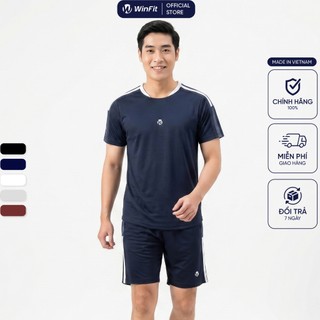 Bộ Quần Áo Thể Thao Nam WINFIT Vải ComfortLite - Đồ Bộ Nam Cổ Tròn Form Dáng Basic Thoải Mái WBN003