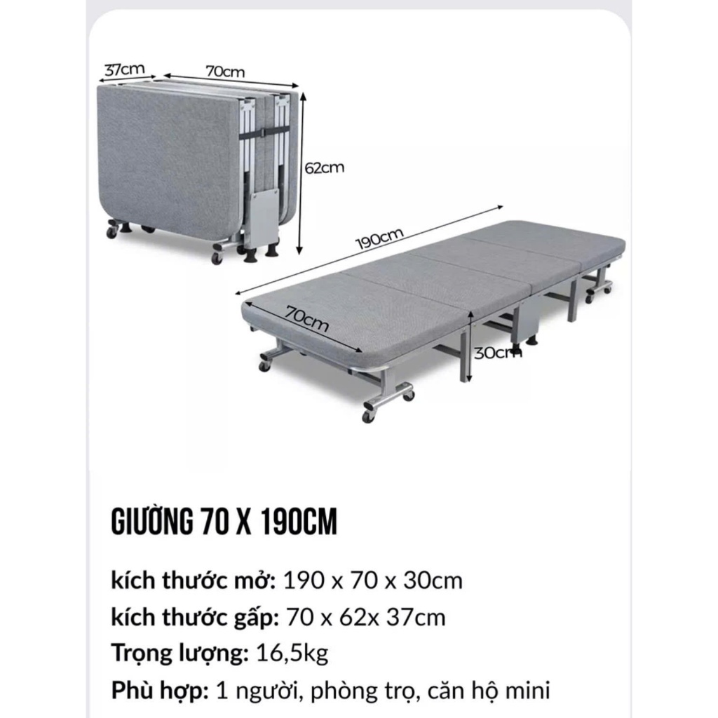 Giường gấp gọn thông minh-giá rẻ tại xưởng