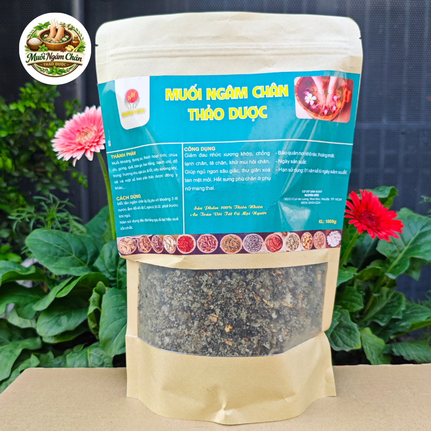 Muối Ngâm Chân Thảo Dư.ợc Túi Zip Thải Đ.ộc Cơ Thể - MUỐI NGUYÊN HỮU