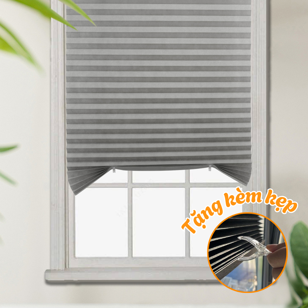 Rèm Tổ Ong Cách Nhiệt Cao Cấp, Rèm Xếp Ly Dán Kính Chống Nắng, Chống Nước, Dễ Lắp Đặt