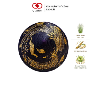 Nón Cỏ Bàng Q Gallery - Đan Vẽ Tay - Dáng Phượng