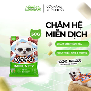 Thức ăn cho chó Keepo K4 Gói 50G Sữa dê Cải thiện miễn dịch, DHA, Vitamin D3 phát triển não & xương