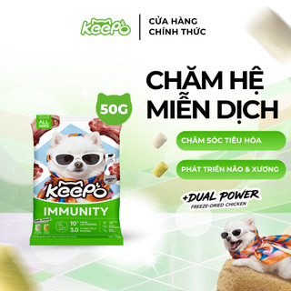 Thức ăn cho chó Keepo K4 Gói 50G Sữa dê Cải thiện miễn dịch, DHA, Vitamin D3 phát triển não & xương