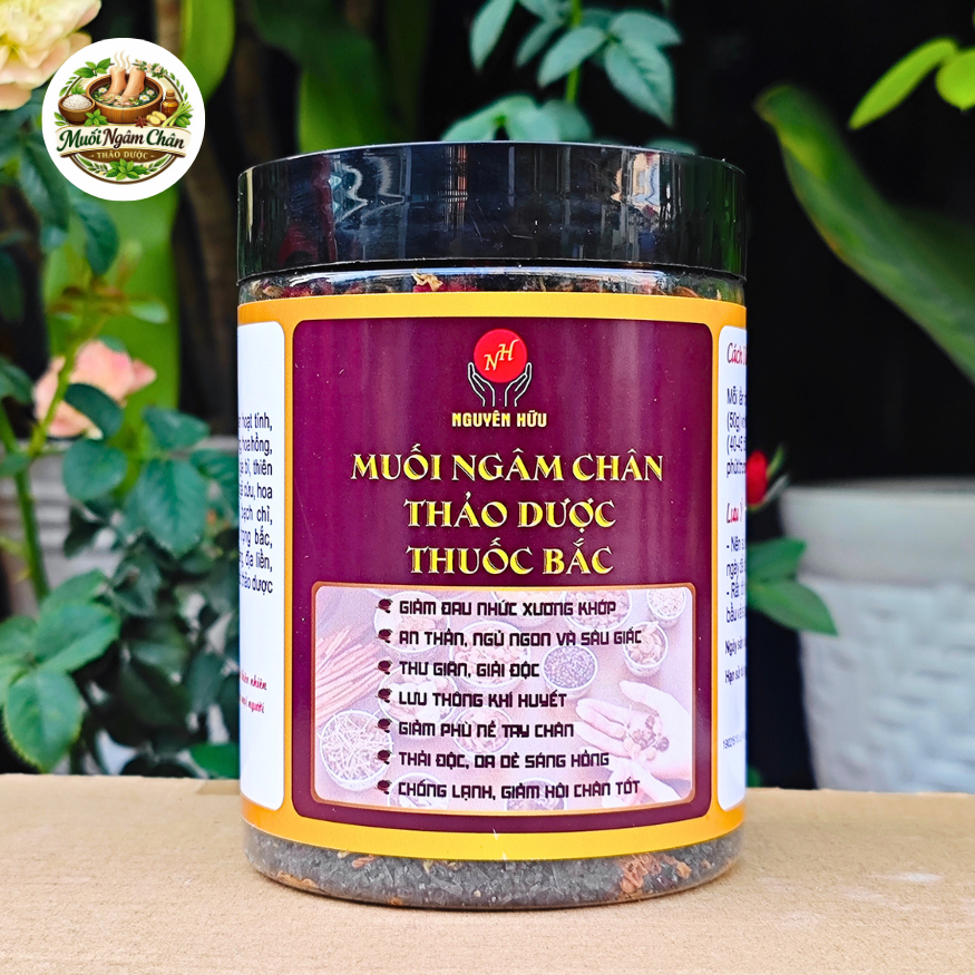 1KG Muối Ngâm Chân Thảo Dược Thuốc Bắc - NGUYÊN HỮU - Thải Độc Thư Giãn, Giảm Đau Nhức Xương Khớp