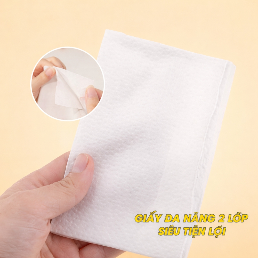 [HỎA TỐC] Khăn Giấy Rút Đa Năng Silkwell Sếu 100 Tờ/Gói/2 Lớp,Giấy Lau Chuyên Dụng Nhà Bếp Thấm Dầu