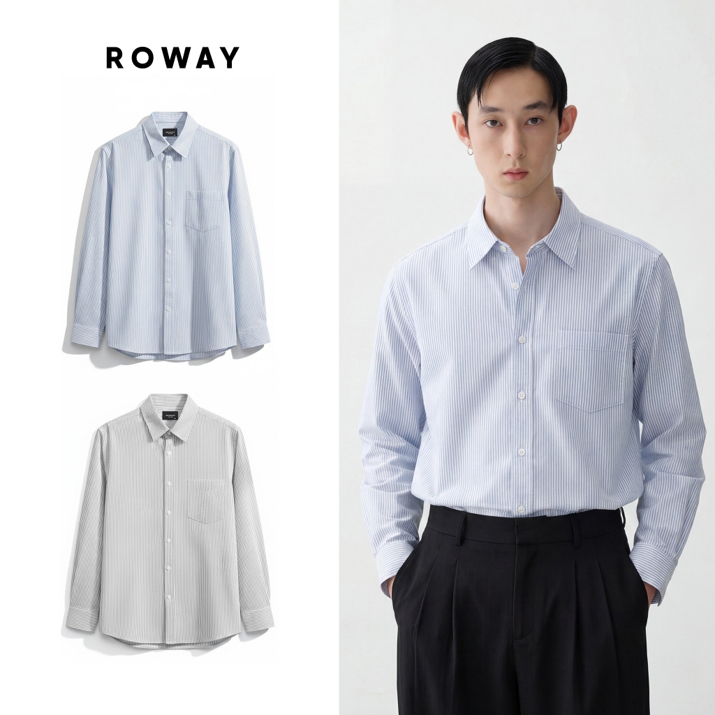 [MỞ BÁN] Áo sơ mi nam ROWAY form regular | dài tay Oxford Ver2 | Shopee ...