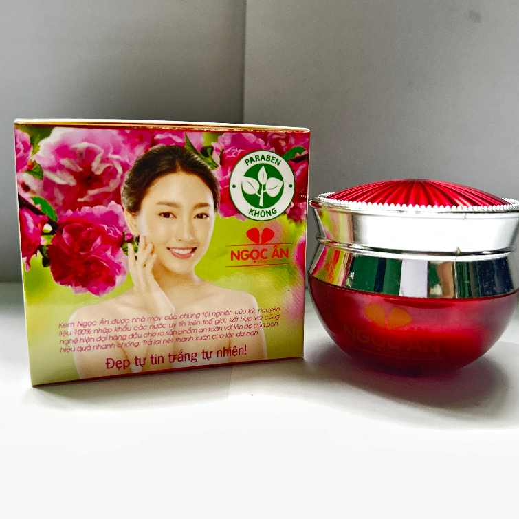 Kem Face Ngọc Ân 5in1 [Trắng Đỏ] - Hỗ Trợ Thu Nhỏ Lỗ Chân Lông, Làm Lớp Nền Tự Nhiên