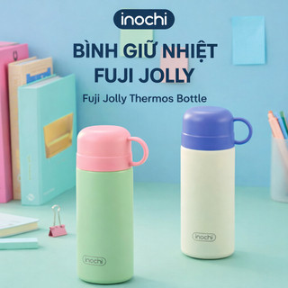 Bình giữ nhiệt Fuji Jolly 450ml Inochi - Inox 316, giữ nhiệt 6H+, nắp 3in1 tiện lợi chống rò rỉ