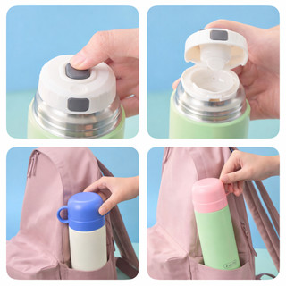 Bình giữ nhiệt Fuji Jolly 450ml Inochi - Inox 316, giữ nhiệt 6H+, nắp 3in1 tiện lợi chống rò rỉ