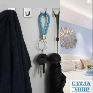 Móc Dán Tường Số 7 Inox 304 Bền Bỉ Có Sẵn Keo Dán Tường Siêu Dính Chịu Lực Nặng, Móc Treo Đồ Số 7