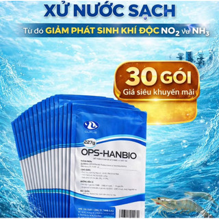 (combo 1 Thùng 30 gói) HANBIO 227G- Giúp cải thiện chất lượng nước, phân hủy mùn bã hữu cơ trong ao tôm, cá