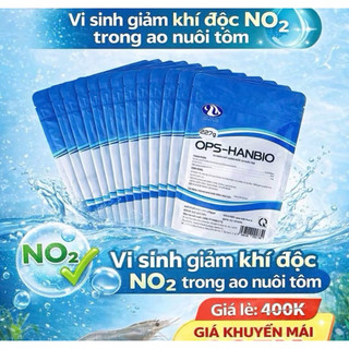 (Combo 10 gói) HANBIO 227Gram - Giúp cải thiện chất lượng nước, phân hủy mùn bã hữu cơ trong ao tôm, cá