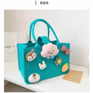 Túi Tote Hoạt Hình Dễ Thương Mini – Túi Vải Canvas Đựng Cơm, Mỹ Phẩm, Đi Học, Đi Chơi Cho Nữ