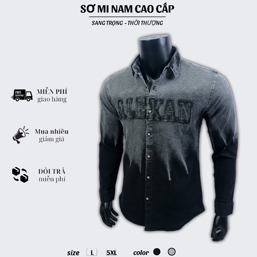 Sơ Mi Nam Vải Cotton Wash Hàn Quốc Cao Cấp Thấm Hút Mồ Hôi Sang Trọng 09
