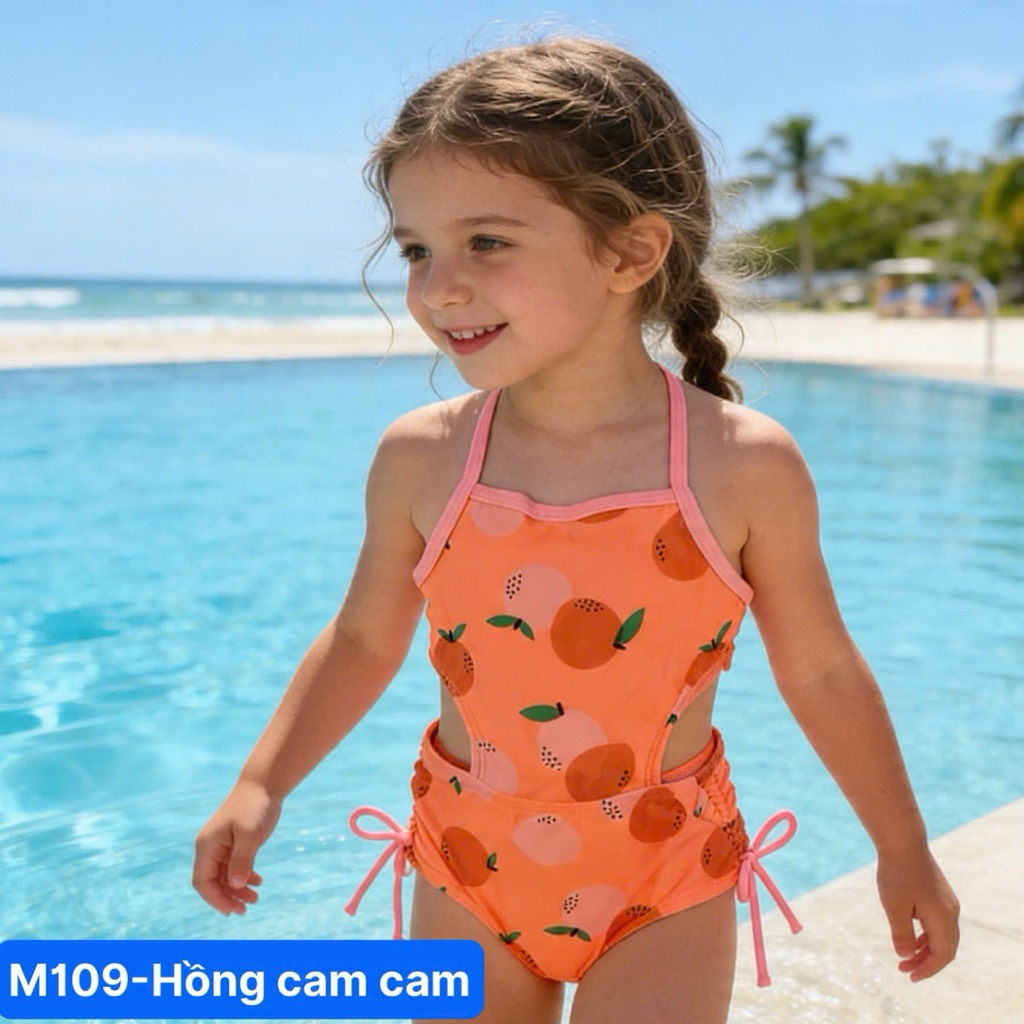 Set đồ bơi bé gái 12-18m 9-10kg xuất dư xuất khẩu chống nắng UPF40-50+ bộ bơi trẻ em cao cấp