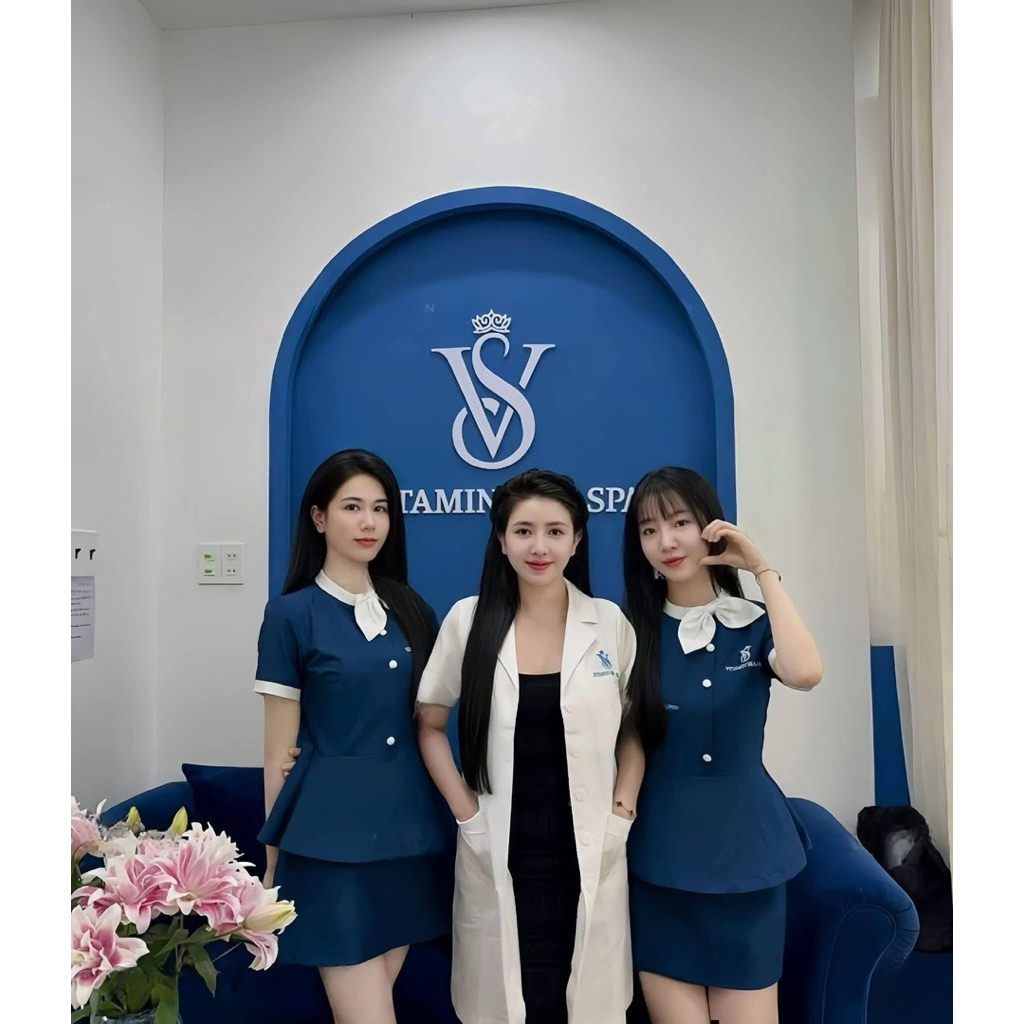 Đồng Phục lễ tân ,spa, thẩm mỹ viện hàng thiết chất liệu cotton lạnh cao cấp
