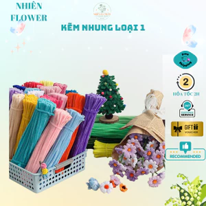 Sỉ 200-500 Sợi Kẽm Nhung Loại 1 Hàng Dày 7.5-8mm Dùng Làm Hoa Kẽm Nhung, Đồ Handmade, DIY