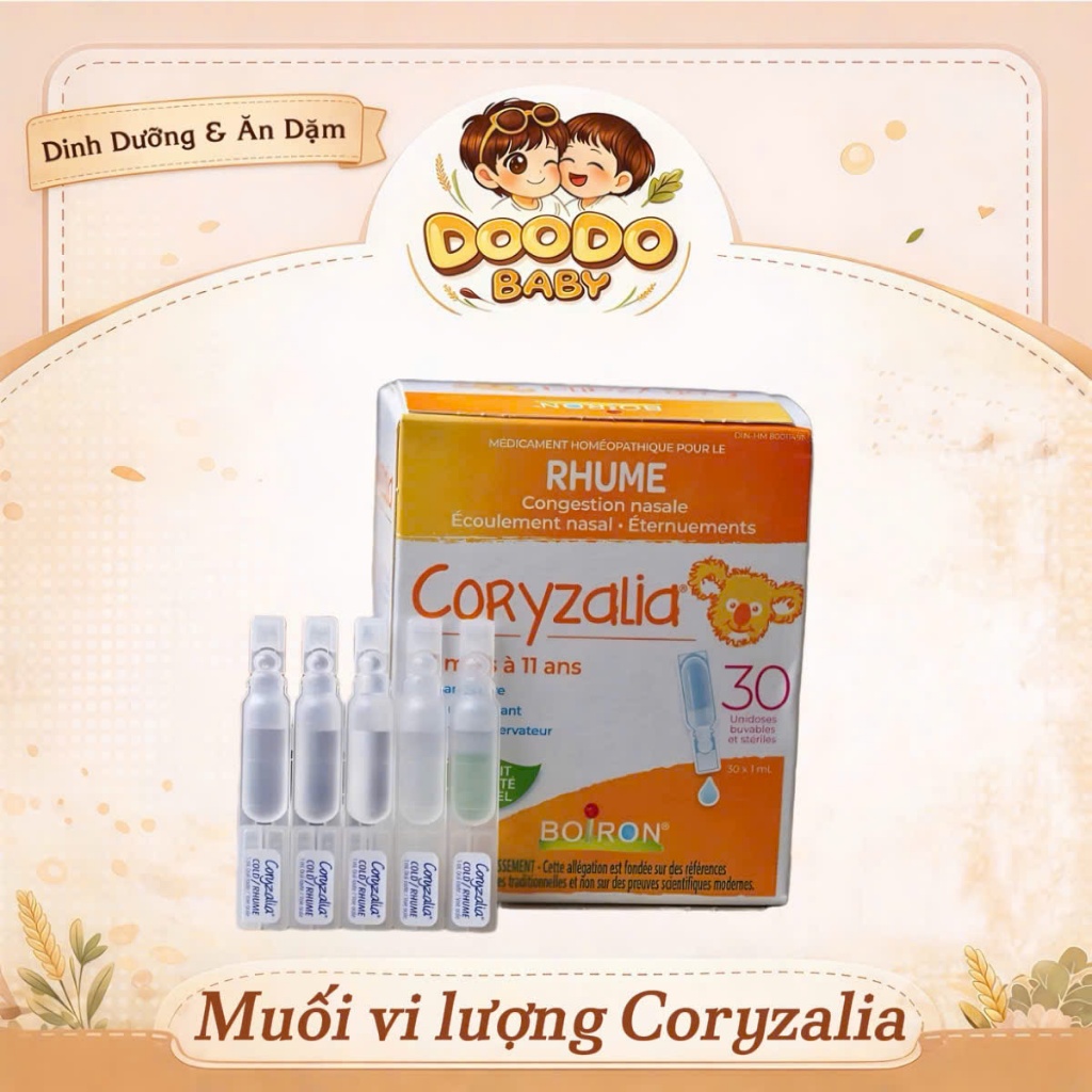 Muối Vi Lượng Đồng Căn Coryzalia Cho Bé (30 ống/hộp)
