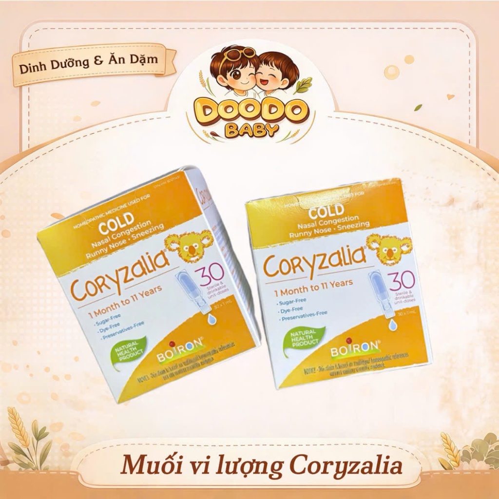 Muối Vi Lượng Đồng Căn Coryzalia Cho Bé (30 ống/hộp)