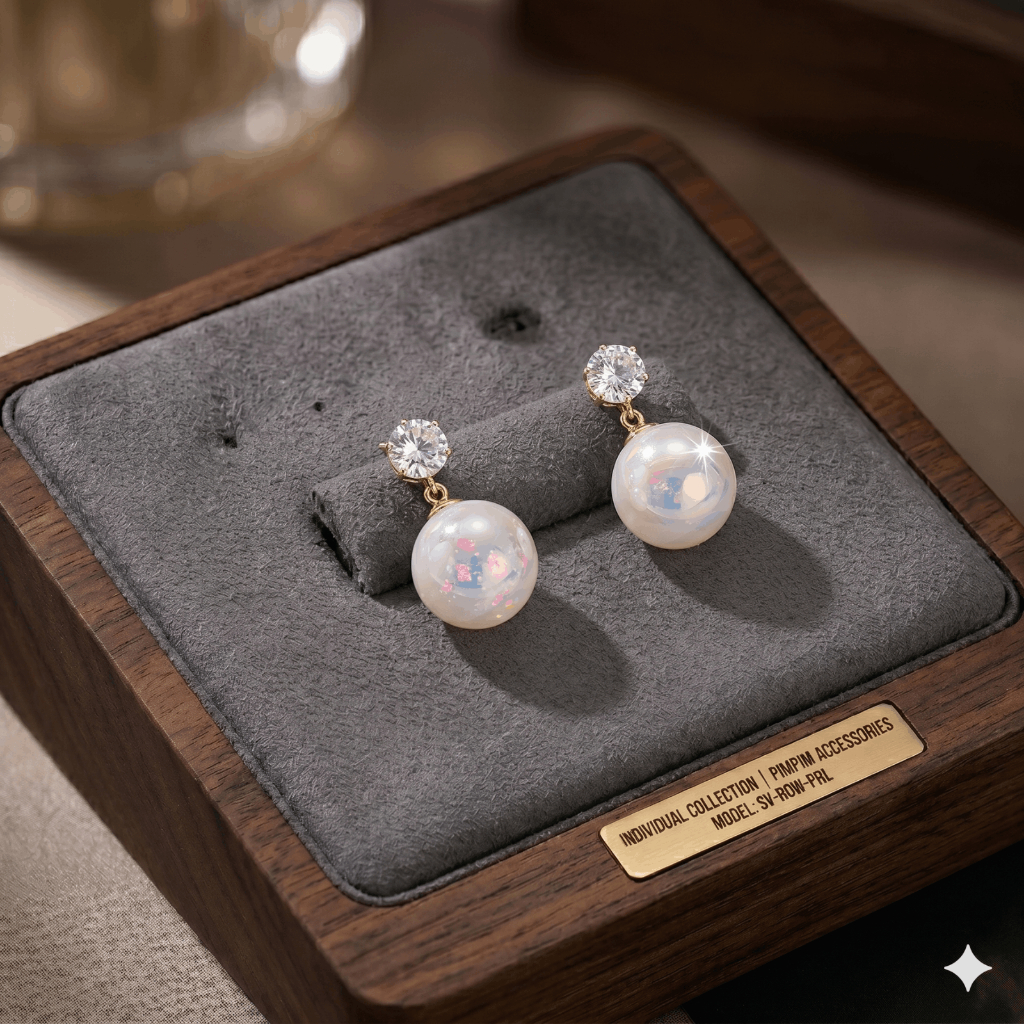 Khuyên Tai Nữ Pim Pim Accessories – Bộ Sưu Tập Nhiều Mẫu Bông Tai Nơ, Đính Đá, Ngọc Trai Giả , Hoa