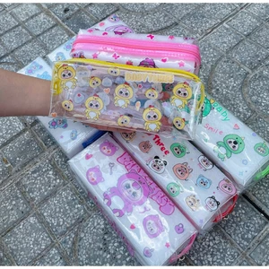 Túi Bút Nhựa Trong Suốt Baby Three Siêu Xinh – Bóp Viết Học Sinh Giá Rẻ