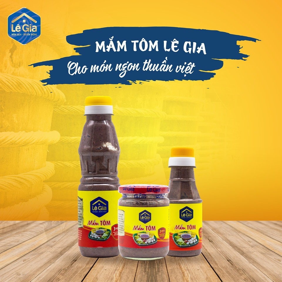 Mắm Tôm Lê Gia Chai Nhựa Pet Sản Phẩm 5 Sao OCOP