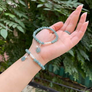 Vòng ngọc mix ngọc trai hoa trà