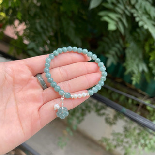Vòng ngọc mix ngọc trai hoa trà