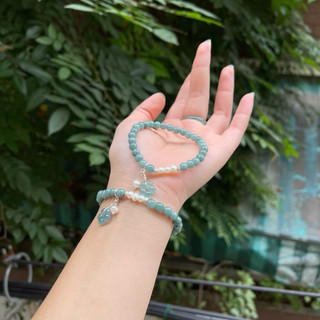 Vòng ngọc mix ngọc trai hoa trà