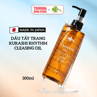 Dầu Tẩy Trang Nhũ Hóa Chiết Xuất Olive & Argan Làm Sạch Sâu Dưỡng Ẩm KURASHI RHYTHM 300mL