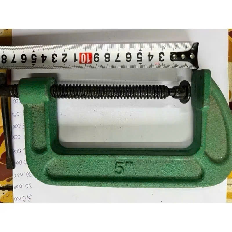 Cảo chữ C - Vam kẹp chữ C bằng sắt (đủ cỡ) dùng kẹp gỗ, nhôm kính