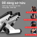 Máy Chạy Bộ Tại Chỗ,Máy đạp bước thể hình tại nhà,không ồn ào,giảm béo,Đi kèm với dây tập thể dục — ảnh 3