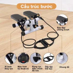 Máy Chạy Bộ Tại Chỗ,Máy đạp bước thể hình tại nhà,không ồn ào,giảm béo,Đi kèm với dây tập thể dục — ảnh 7