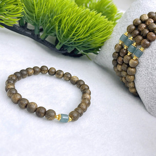 Vòng trầm mix lu ngọc