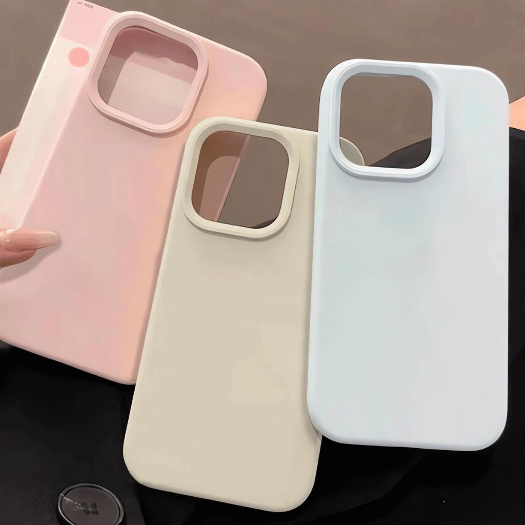 Gạo nếp trường hợp đơn giản màu sắc phù hợp với iPhone trường hợp iPhone 17/16/15/14/12/13/11 mềm trường hợp