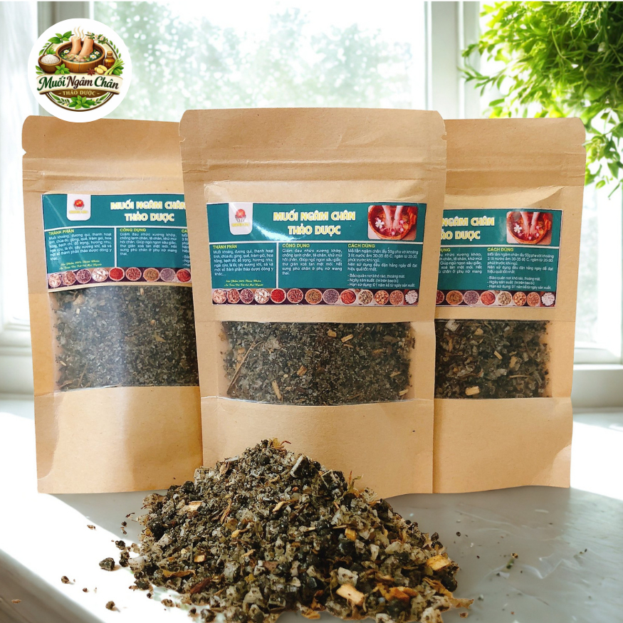 Các Loại Muối Thảo Mộc Ngâm Chân 100g Dạng Túi Dùng Thử- Thư Giản, Ngủ Ngon