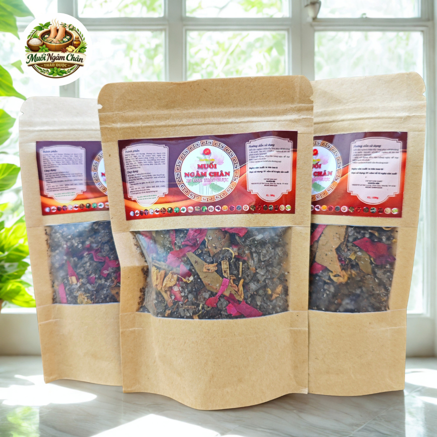 Các Loại Muối Thảo Mộc Ngâm Chân 100g Dạng Túi Dùng Thử- Thư Giản, Ngủ Ngon