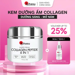 Kem Dưỡng Collagen Kihasu Peptide 6in1 Dưỡng Trắng, Trẻ Hóa, Mờ Thâm Nám Tàn Nhang