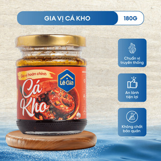 Gia Vị Cá Kho -Thịt Kho Lê Gia từ các nguyên liệu tự nhiên, không hương liệu, không phẩm màu 180g