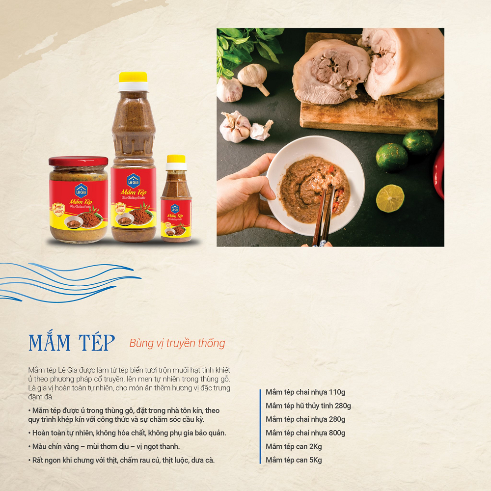 Mắm Tép Thanh Hóa Lê Gia Chai Nhựa