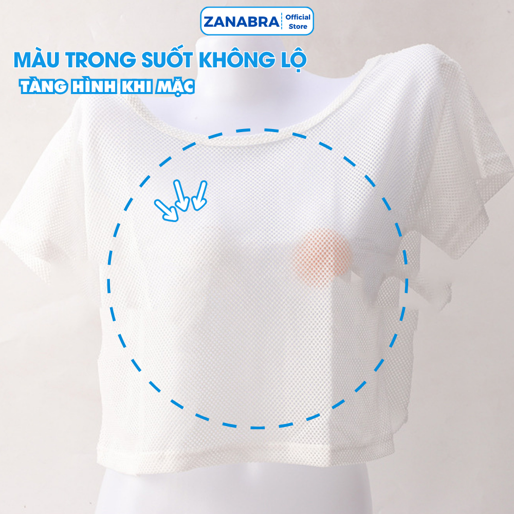 Miếng dán ngực silicon hình tròn trong suốt chống lộ - Dán ngực sử dụng được nhiều lần ZANABRA H08